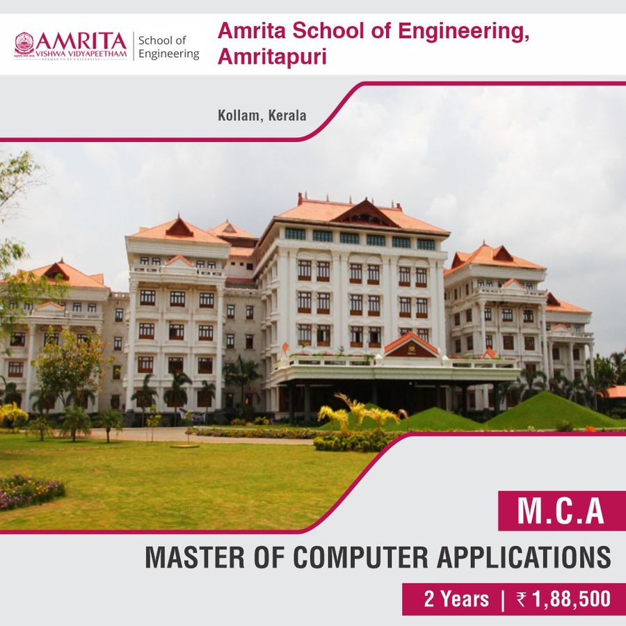 MCA at Amrita School of Engineering, Amritapuri, Kollam